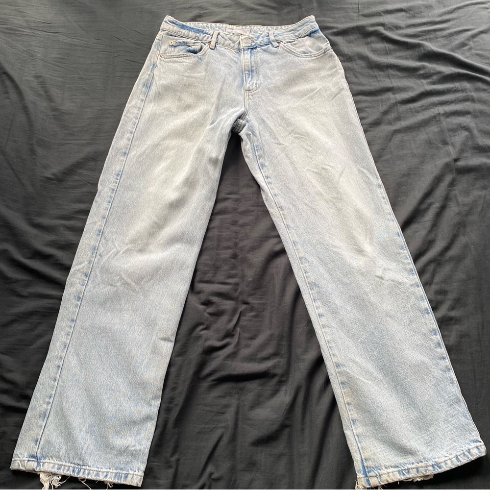 Garage Light Blue Wide Leg Jeans